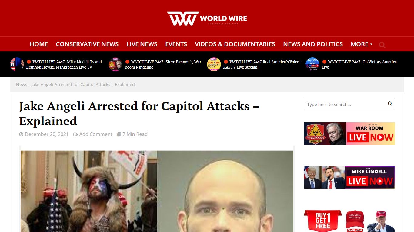 Jake Angeli Arrested for Capitol Attacks – Explained