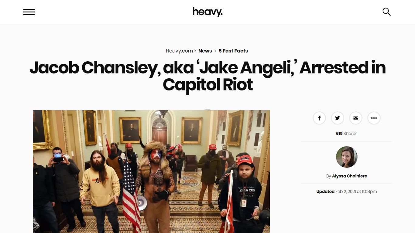 Jacob Chansley, ‘Jake Angeli:’ 5 Fast Facts | Heavy.com