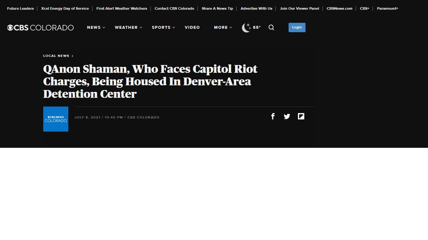 QAnon Shaman, Who Faces Capitol Riot Charges, Being Housed In Denver ...